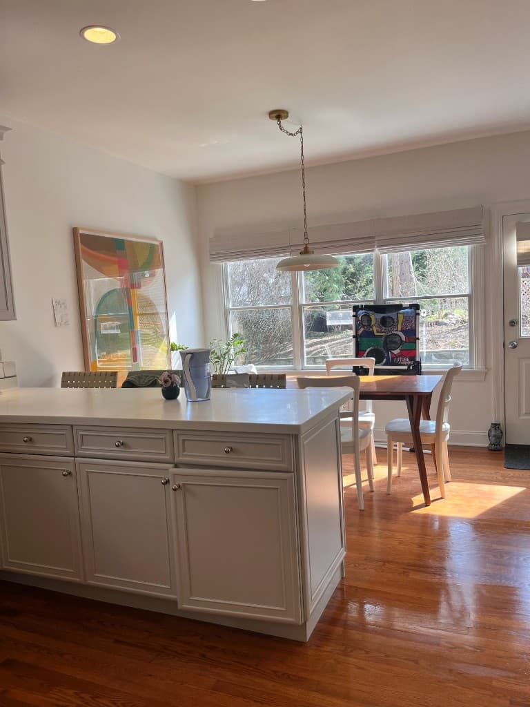 Kitchen and dining area cleaned by Martinez Cleaning Services